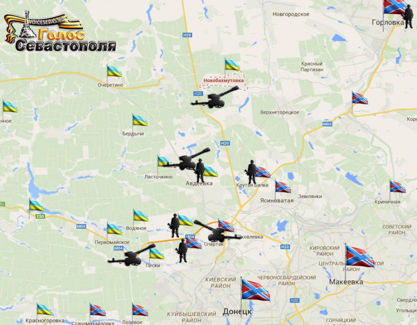 fighting in Donetsk November 8 map