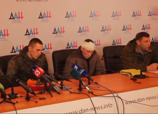Пресс-конференция Александра Захарченко с военнопленными солдатами ВСУ