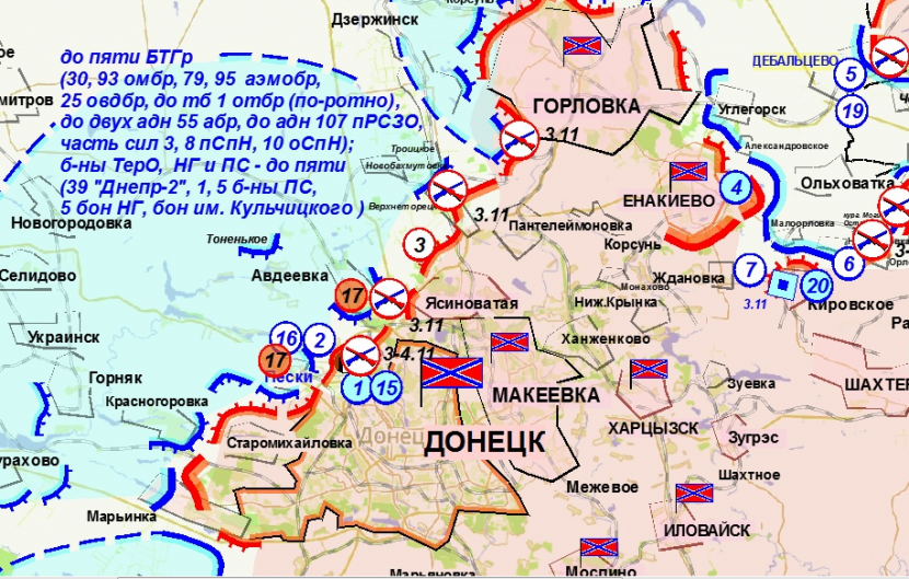 ДНР карта