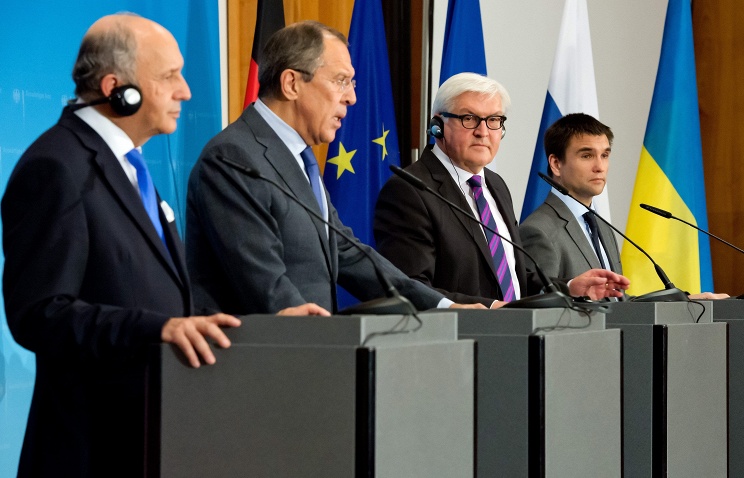 переговоры министров иностранных дел России, ФРГ, Франции и Украины