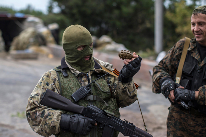 Ополченцы в Донецком аэропорту