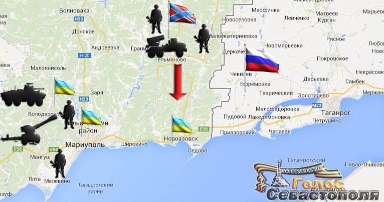 Армия Юго-Востока атакует противника на азовском направлении