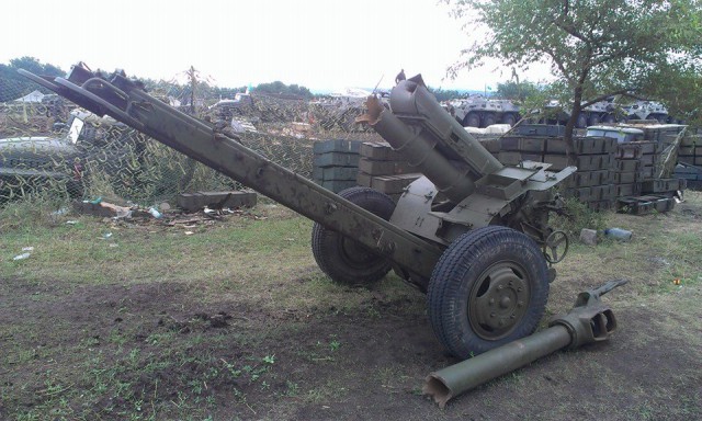 уничтоженная украинская артиллерия