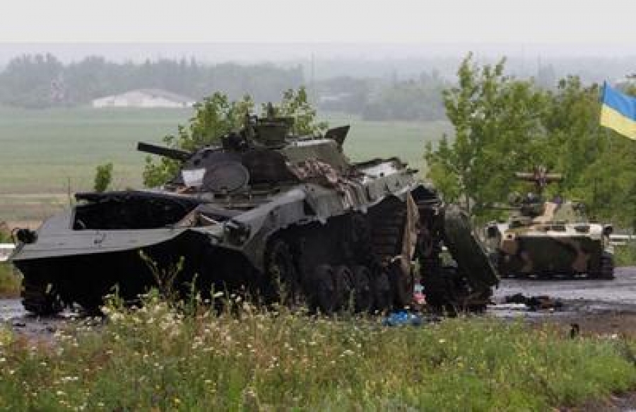 Опубликовано видео уничтоженной артиллерией ДНР украинской колонны