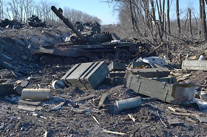 на посту Миус украинская армия потеряла в технике и численности