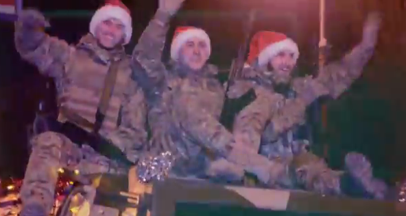 Новое видео от полка "Азов": Олени или Санта Клаусы?