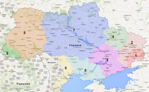 Карта современной Украины