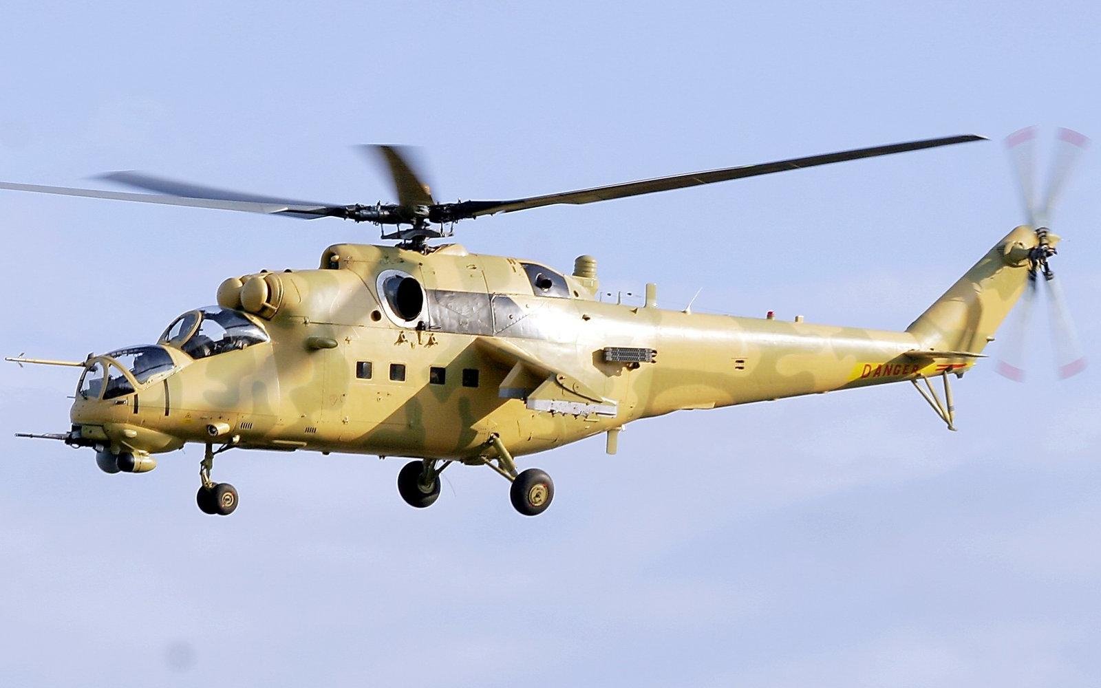 В Крыму начались учения на ударных вертолётах