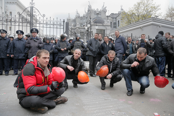 шахтеры в Киеве