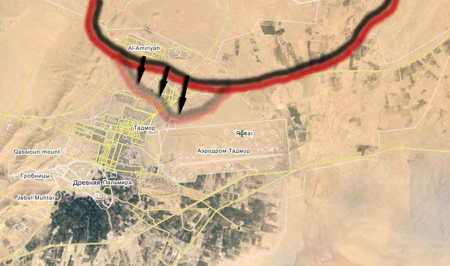 Боевики ИГ захватили северный пригород и предместье сирийского города Тадмор