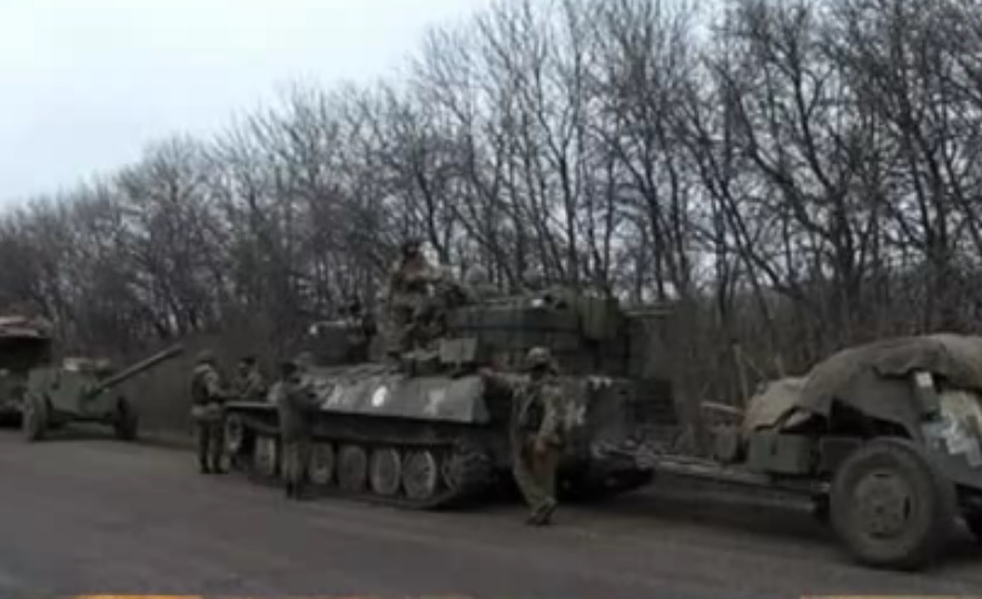 Украинские силовики «забыли»  про танки (видео)