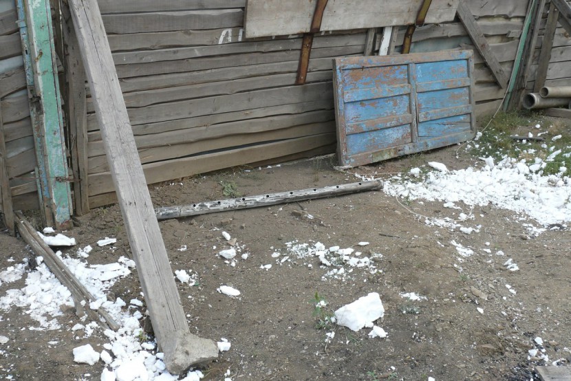 снаряд на улице Плеханова, Алчевск