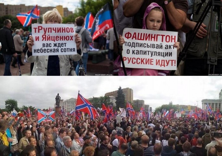 Митинг прошёл отлично. Хунта собирается расселять жителей Донбасса по всей Украине