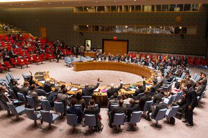 11 членов СБ ООН проголосовали "за", Китай, Ангола и Венесуэла воздержались, Россия выступила против