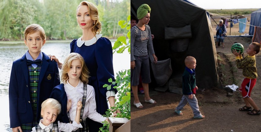 сурковы-женщина с детьми