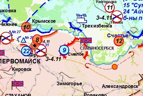 карта ЛНР