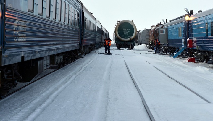 На Украине замерз поезд из Львова в Киев