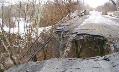 мост после 1го взрыва