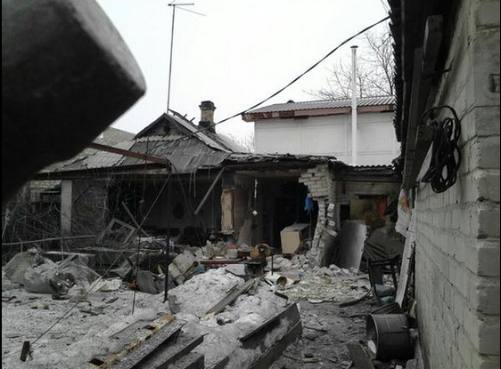 Донецк после обстрела