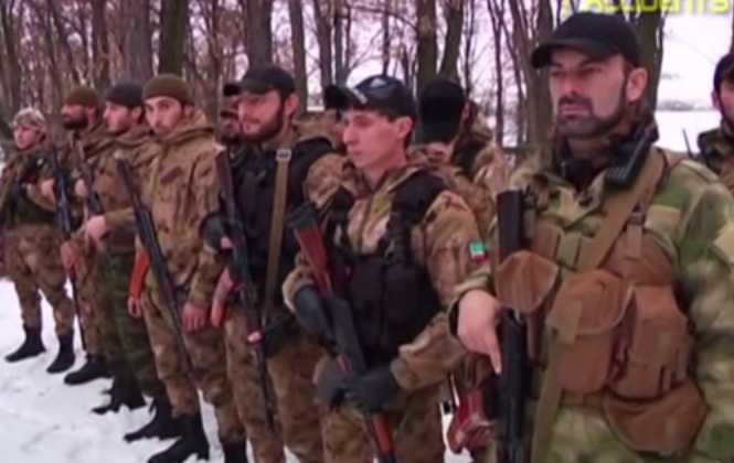 Чеченский добровольческий спецназ прибыл на защиту Новороссии (видео)