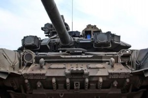 Танковая атака на Луганск