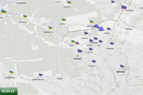 Видеообзор карты боевых действий в Новороссии за 2 апреля