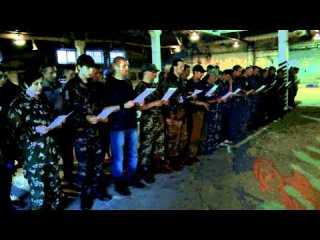 Новые бойцы Русской Православной Армии приняли Присягу (Видео)
