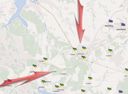 Видеообзор карты боевых действий в Новороссии за 25 января