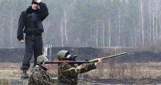 "Чудо воин"нацгвардии Украины или гранатомёт наоборот