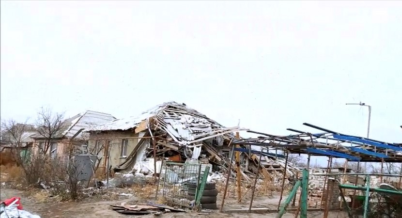 Станица Луганская разрушенные дома 10