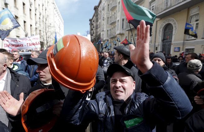Прошли первые задержания шахтеров в Киеве (видеосюжет «Cassad-TV»)