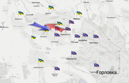 Видеообзор карты боевых действий в Новороссии за 26 марта