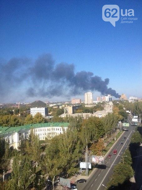 Донецкий аэропорт горит