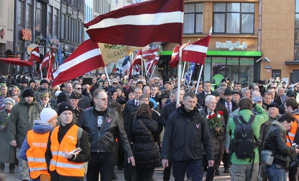 В Риге состоялось очередное шествие легионеров Waffen-SS (фотолента)
