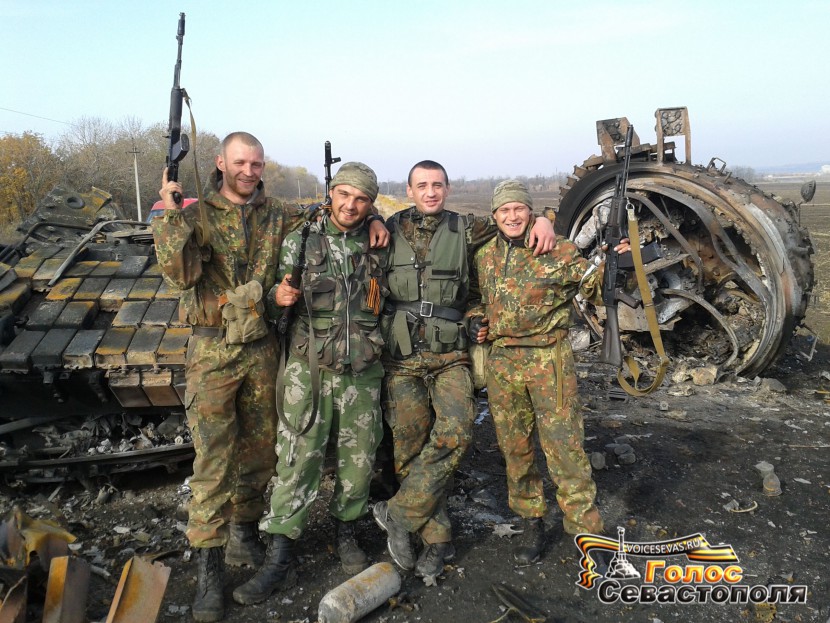 Уничтоженный на Бахмутке украинский танк