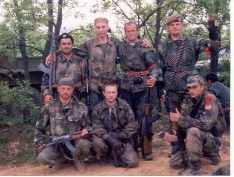 Русские добровольцы в Югославии. Крайний справа – Владимир Сидоров