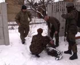 Ранение командира украинского батальона «Карпатская сечь» (видео)