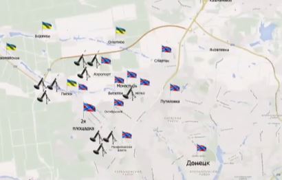 Видеообзор карты боевых действий в Новороссии за 13 апреля