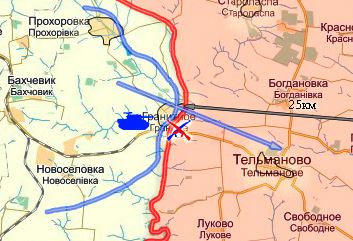Карта боевых действий в Новороссии на 25 апреля (от warindonbass)