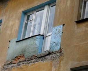 В Севастополе обвалился балкон