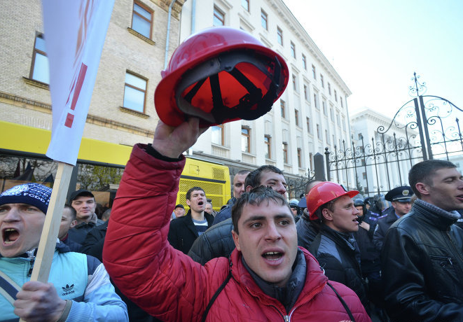 Шахтеры намерены продолжить митинги в Киеве