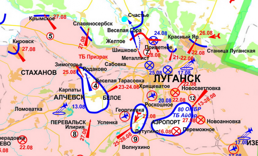 карта луганск