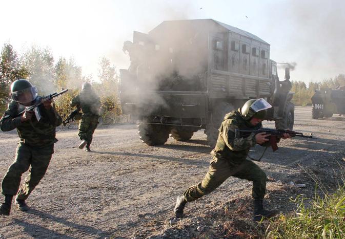 В Крыму проходят масштабные учения внутренних войск МВД России