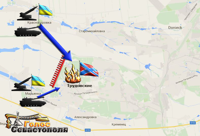 Как сообщили в 22:40 жители Донецка, ВСУ обстреляли район Трудовские со стороны Марьинки и Красногоровки из танков и артиллерийских орудий.