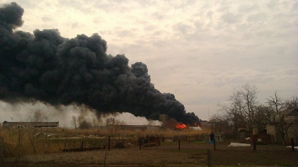 пожар на заводе в Днепропетровской области