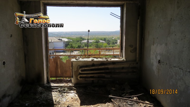 Посёлок Тепличный, пригород Луганска после обстрела карателями 18 сентября 2014 года