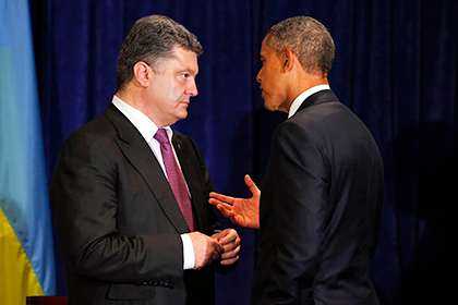 Обама пообещал Порошенко военное снаряжение на 5 миллионов долларов