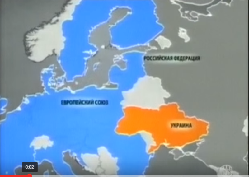 Украинский телеканал показал карту страны без Крыма