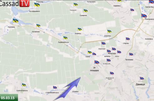Видеообзор карты боевых действий в Новороссии за 4 марта