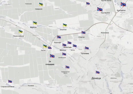 Видеообзор карты боевых действий в Новороссии за 25 марта